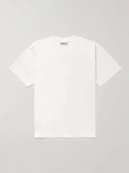 Футболка из хлопкового джерси с вышивкой, окрашенная в готовом виде Cherry La, кремовый