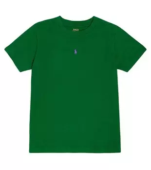 Футболка из хлопкового джерси с вышивкой Polo Ralph Lauren, зеленый