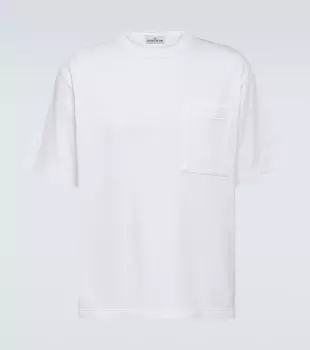 Футболка из хлопкового джерси Stone Island, белый