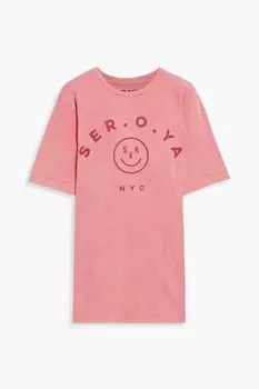 Футболка из хлопкового джерси стрейч с принтом Andres SER.O.YA, бабблгам