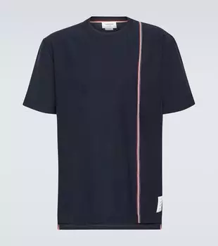 Футболка из хлопкового джерси Thom Browne, синий