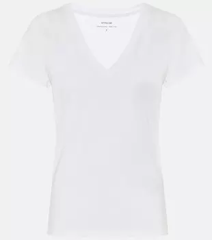 Футболка из хлопкового джерси VINCE, белый