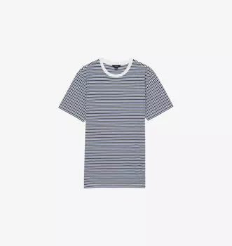 Футболка из хлопкового джерси в полоску Reiss, белый