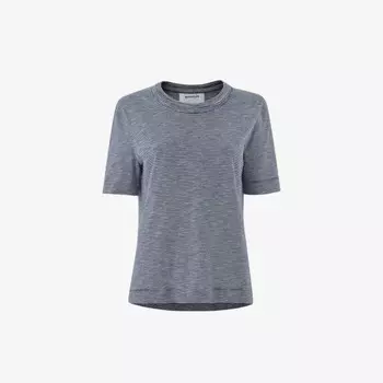 Футболка из хлопкового джерси в полоску Rosa Whistles, синий