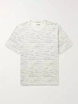 Футболка из хлопкового джерси в полоску с частотами CORRIDOR, кремовый