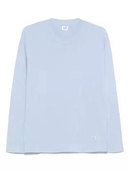 Футболка из хлопкового крепа C.P. Company, синий