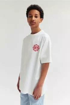 Футболка из хлопкового трикотажа H&M, белый