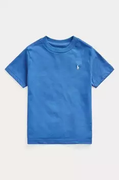 Футболка из хлопкового трикотажа с круглым вырезом Polo Ralph Lauren, синий