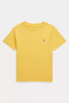Футболка из хлопкового трикотажа с круглым вырезом Polo Ralph Lauren, желтый