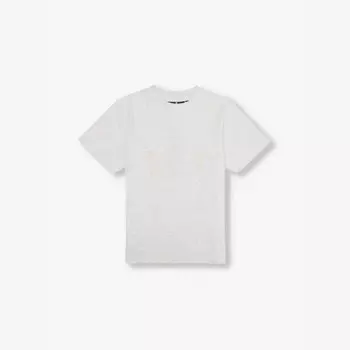 Футболка из хлопкового трикотажа с логотипом и аппликацией 1-6 лет Represent, серый