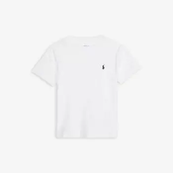 Футболка из хлопкового трикотажа с вышитым логотипом 2–14 лет Polo Ralph Lauren, белый