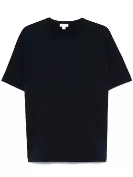 Футболка из хлопкового трикотажа Sunspel, синий