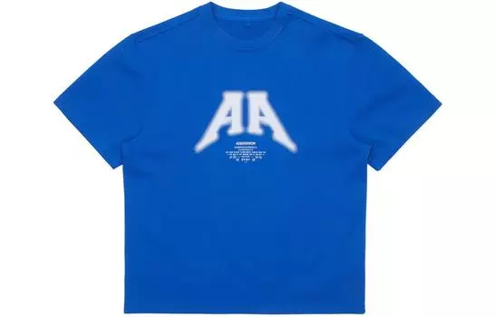 Футболка из хлопковой смеси с логотипом ADER ERROR, синий