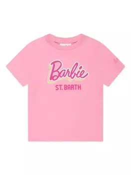 Футболка из коллаборации с Barbie MC2 Saint Barth Kids, розовый