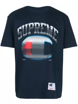 Футболка из коллаборации с Champion Supreme, черный