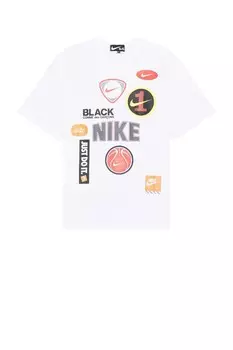 Футболка из коллаборации с Nike Comme Des Garcons Black, белый