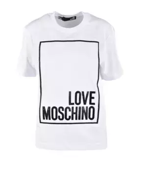 Футболка из коллекции Love Moschino, белый