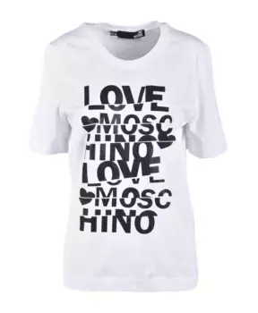 Футболка из коллекции Love Moschino, белый