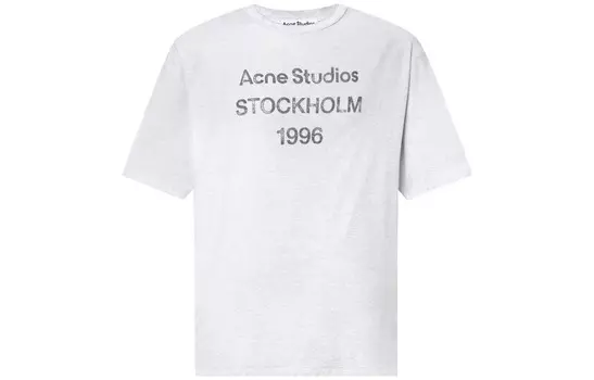 Футболка из коллекции осень/зима 2024 года унисекс серая Acne Studios, серый