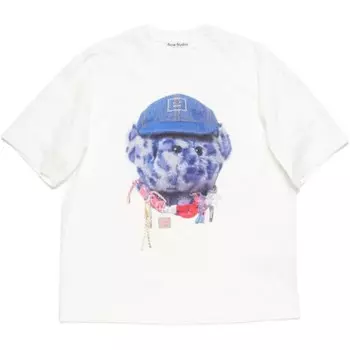 Футболка из коллекции осень/зима 2024 года унисекс белого цвета Acne Studios, белый