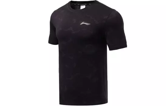 Футболка из коллекции Running Collection Men Mix, черная Lining, черный