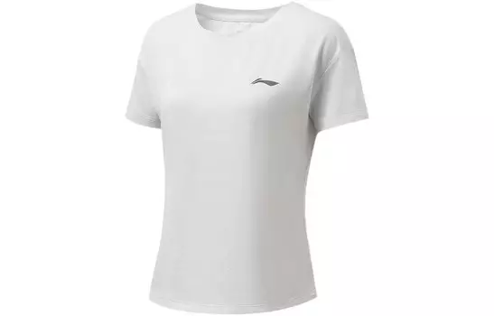 Футболка из коллекции Running, женская, белая Lining