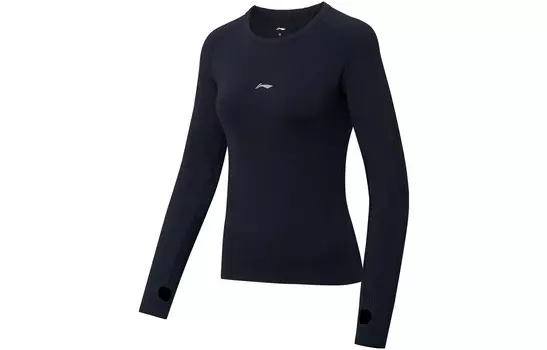 Футболка из коллекции Running, женская, черная Lining