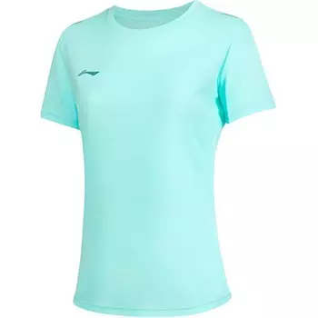 Футболка из коллекции Running, женская, светло-голубая Lining