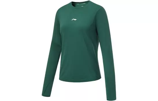Футболка из коллекции Running, женская, зеленая Lining