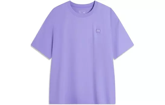 Футболка из коллекции Sports Life унисекс Periwinkle сине-фиолетовая Lining, фиолетовый
