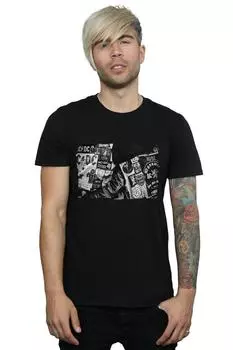 Футболка из коллекции значков и плакатов AC/DC, черный