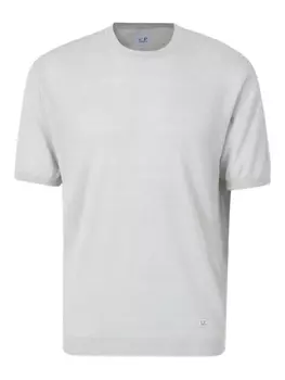 Футболка из льна C.P. Company, синий