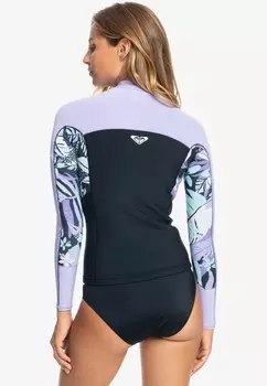 Футболка из лайкры/неопрена Swell Series Qlock Roxy, антрацит