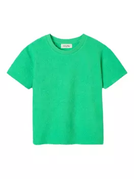 Футболка из махровой ткани American Vintage Kids, зеленый