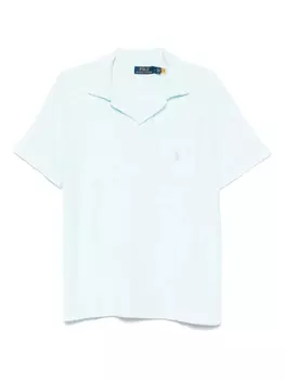 Футболка из махровой ткани, окрашенной минеральным красителем Polo Ralph Lauren, синий