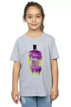 Футболка из матового хлопка с изображением команды «Лига справедливости» DC Comics, серый