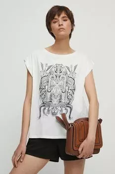 Футболка из медицинского хлопка Medicine, бежевый