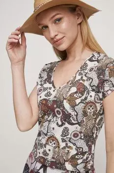 Футболка из медицинского хлопка Medicine, бежевый