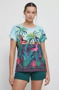 Футболка из медицинского хлопка Medicine, бирюзовый