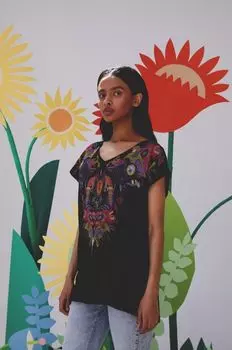 Футболка из медицинского хлопка Medicine, черный