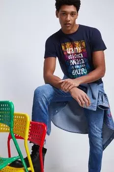 Футболка из медицинского хлопка Medicine, темно-синий