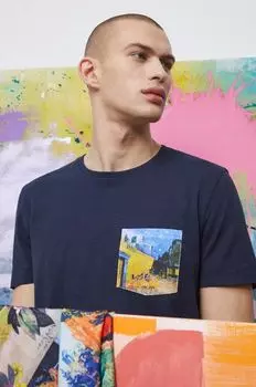 Футболка из медицинского хлопка Medicine, темно-синий