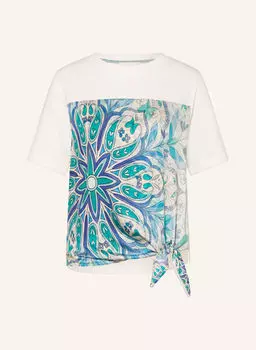 Футболка из микса материалов Cartoon, мультиколор