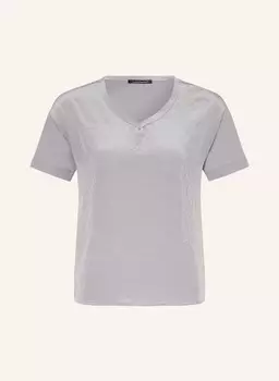 Футболка из микса материалов Luisa Cerano, серый