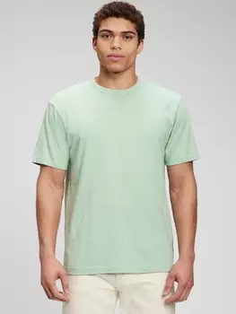 Футболка из натурального хлопка Gap, зеленый