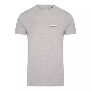 Футболка из нержавеющей стали с логотипом на груди серо-серая Subprime, серый