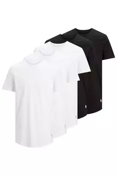 Футболка из органического хлопка - 5 шт Jack & Jones, черный
