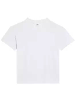 Футболка из органического хлопка AMI Paris, белый