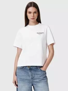Футболка из органического хлопка amore lisa regular fit AllSaints, белый