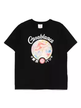 Футболка из органического хлопка CASABLANCA, черный